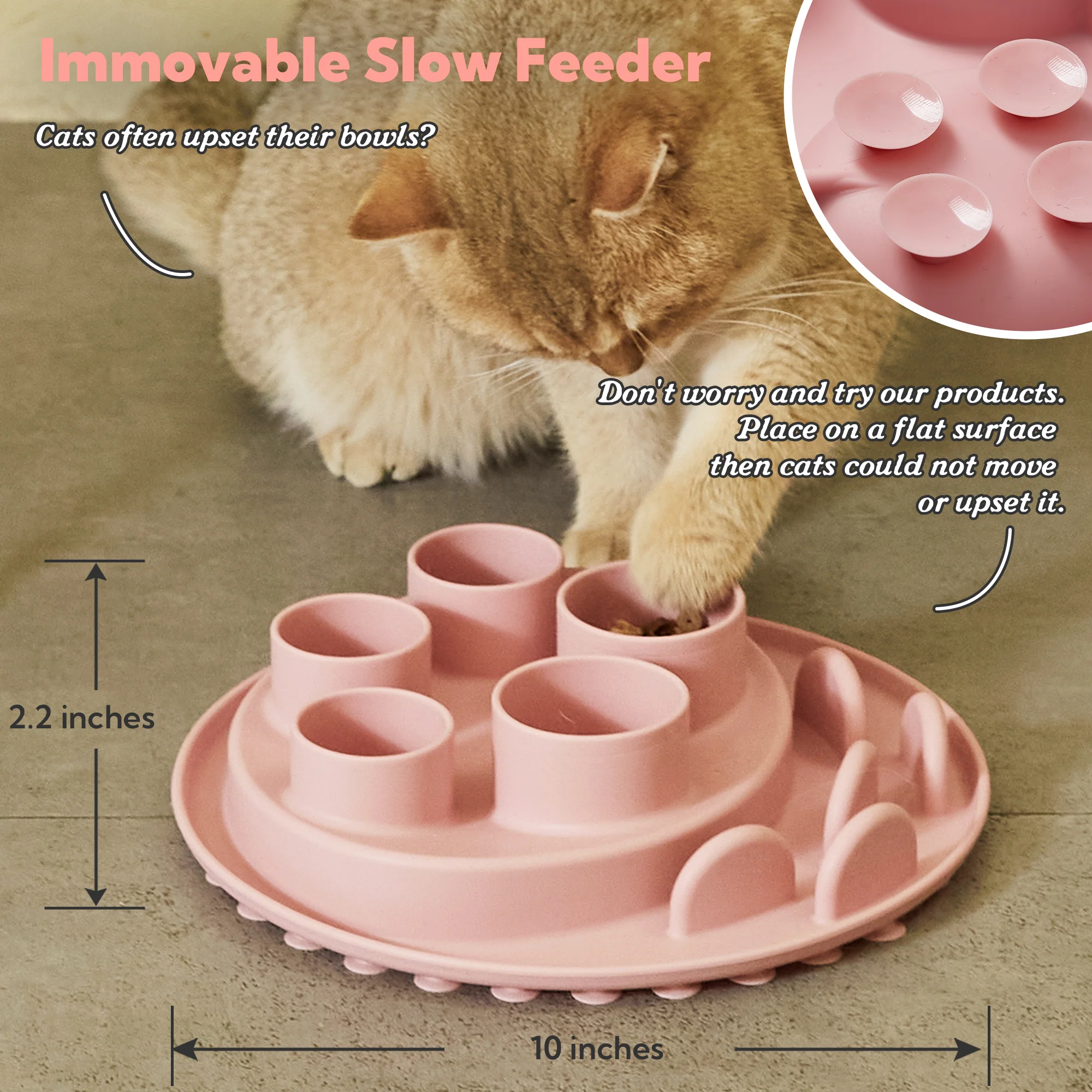 Puzzle Digger - For Cat Hunting Instinct (Coral-Pink) - Image 6