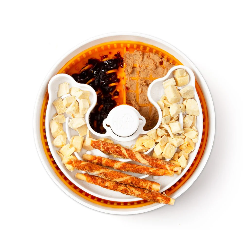 Dog Puzzle Licker Junior - Triple Textures, Triple Fun - for S/M Breeds (Orange) - Image 5