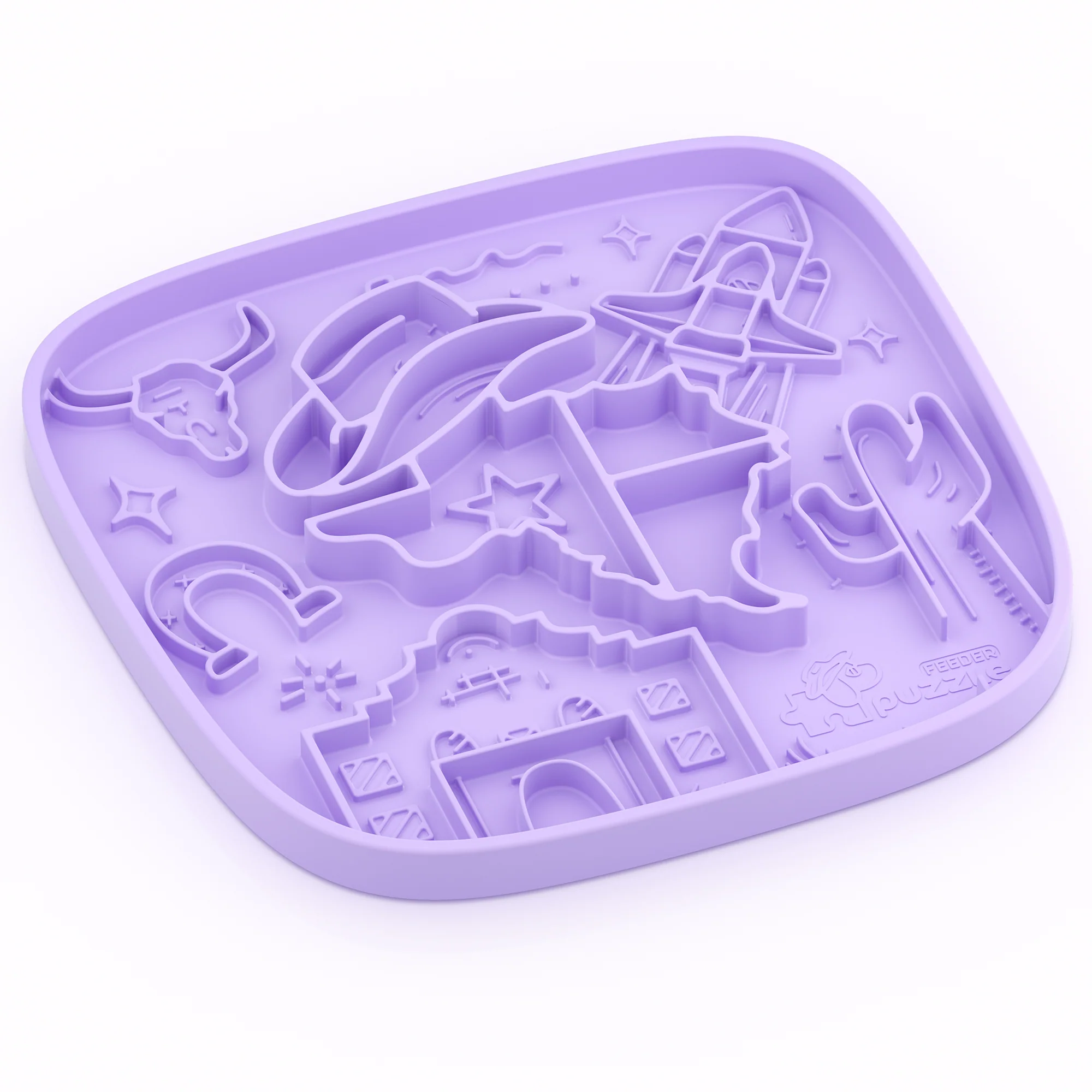 Texas Themed Lick Mat - Slow Feeding Mat - Image 4
